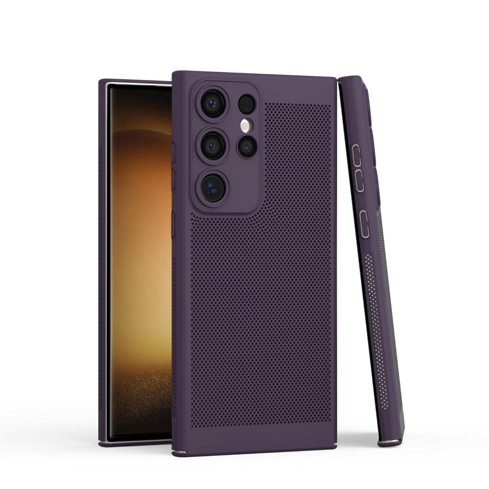 Heat Dissipation Breathable Mesh Grid Case With Camera Protection